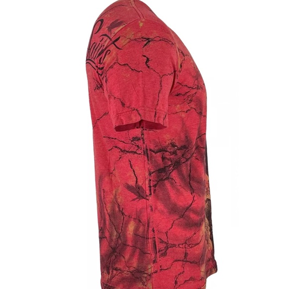 Rebel Saint By Affliction Men's T-shirt TRANSYLVANIA Biker Skull Tattoo S-5XL - Picture 6 of 9